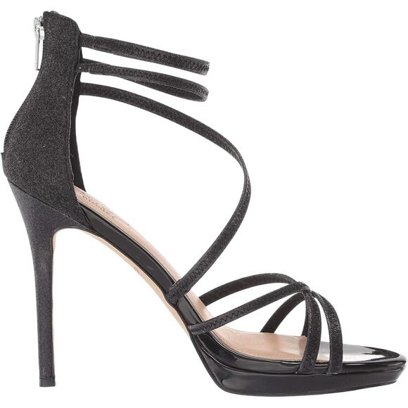 Jewel Badgley Mischka Women Strappy Platform Sandals Florencia Size US 8 Black - Picture 5 of 8